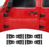 8PCS Door Hinge Covers Protector for 2007-2018 Jeep Wrangler JK