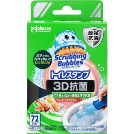 Johnson SB Toilet Stamp 3D Antibacterial E Flower Main Unit 1.3 oz (38 g)
