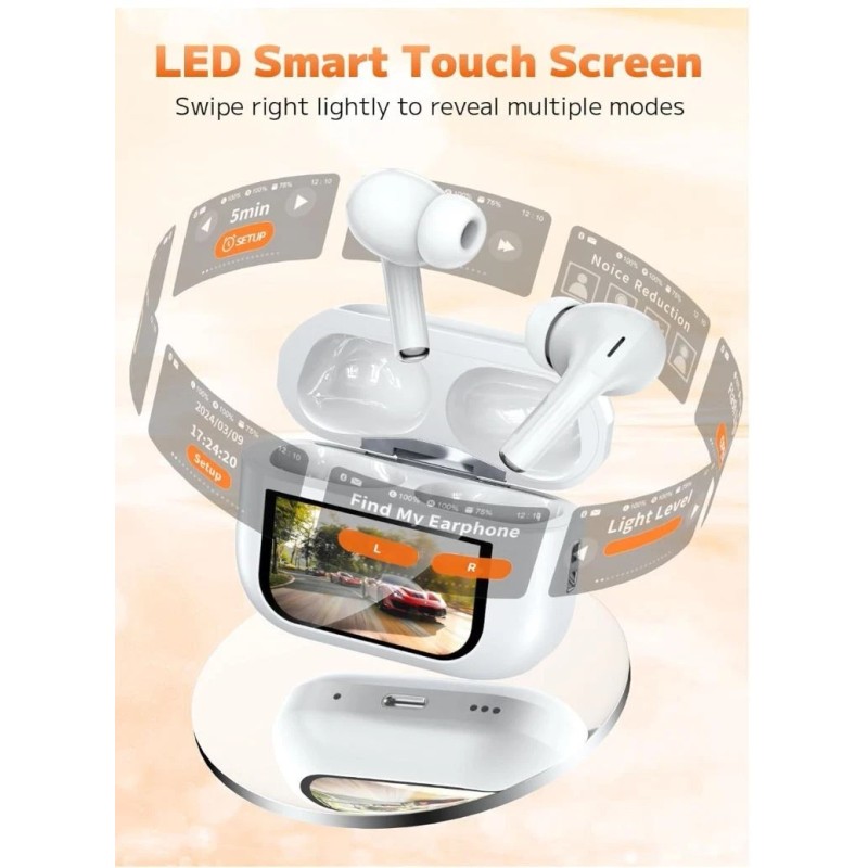 Szwdo Bluetooth 5.4 Wireless Earbuds, W/Multifunctio