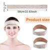 QOMJUFA Pack of 2 Elastic Wig Grips, Wig Headband, Skin-Coloured,
