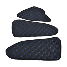 2 x Eco Leather Door Panels with Blue Stitching and Dashboard Mat for Actros MP4 Trucks