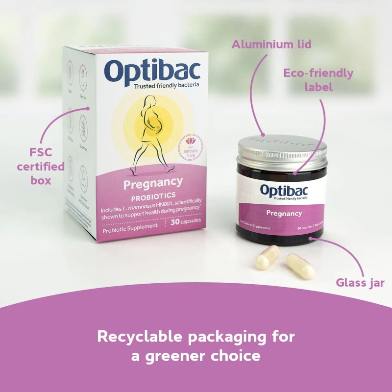 Optibac Probiotics Pregnancy Probiótico Vegano 30 Cápsulas