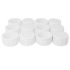 MTQY 12PCS White PVC Pipe End Cap Plug 1/2 Inch