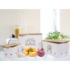 Kitchen Vegetable Storage Tins Set of 3 for Potato Onion