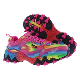 Fila Oakmont Tr GS Girls Shoes Size 2, Color: Pink/Multicolor