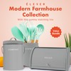 LEVER Modern Farmhouse Bread Box, Large, Gray - Bread Storage