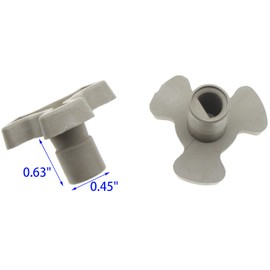 FDXGYH 2 Pcs Microwave Turntable Coupler Microwave Oven Turntable Roller Guide Support Glass Tray Drive Coupling Replacement [Shaft Length - 0.63inch]