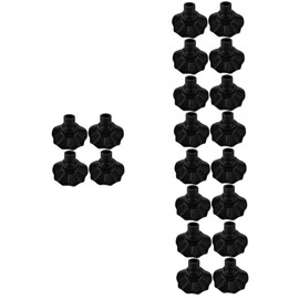 Operitacx 5 Sätze Anti-schlupf-fußstütze Schutz Beine Klein Stuhlbeinkappen Falten Camping-tischbeinabdeckung Campingstuhlfüße Beinkappen Für Klappstühle Nylon-Kunststoff Schwarz 4 Stück * 5