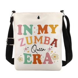 MAOFAED Zum-ba Gift In My Zum-ba Queen Era Crossbody Bag for Girls Women, Zum-ba Lover Gift Zum-ba Teacher Gift (zumba queenXKCA)