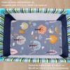 Padded Travel Cot Sheet Fitted 95x65 cm, Breathable Thick Baby
