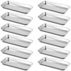 KOHAND 12 Pack 201 Stainless Steel Metal Tray, Metal Surgical