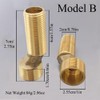 Brass Faucet Bathtub Adapter,Extension Bend Angle Kitchen Sink Adapter Shower