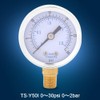Akozon Pressure Gauge 0-30 PSI 0-2 Bar Mini Dial Water