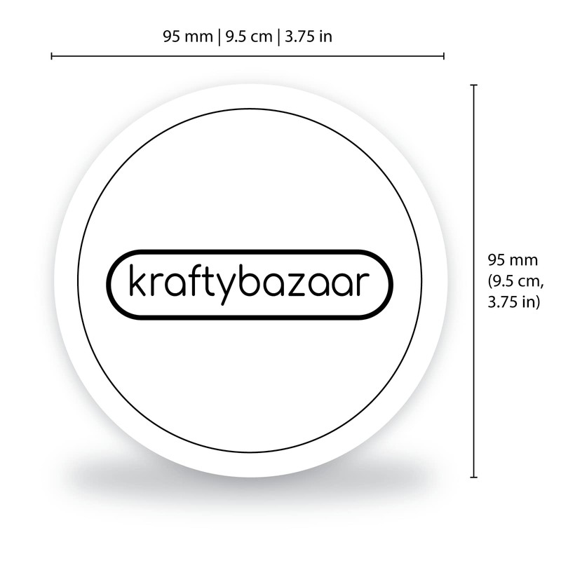 Set of 2 Recycling Bin Signs, 95mm Waterproof Indoor/Outdoor Stickers,