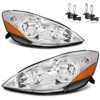 ROADEAL Headlights W/Bulbs for 2006-2010 Toyota Sienna Minivan (All Trims: