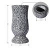 Afvarir Natural Granite Cemetery Vase for Grave Headstone Decoration Timeless