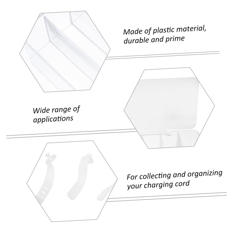 CIYODO Box with Belts Dust Cord Organizer for Compartment Design