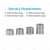 MAX COOL 14MM Spark Plug Repair Kit 4 Inserts Helicoil