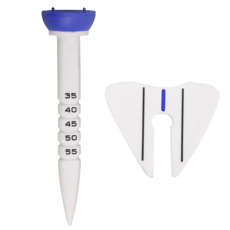 Toolzia Golf Tees 4 Pcs Adjustable Height 33-55mm Reusable Plastic