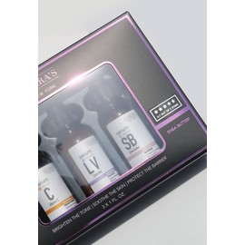 Clara's New York Brighten the Tone Soothe the Skin Protect the Barrier Three Full Size Serums in Vitamin C Lavender and Shea Butter Gif Set 3x 30ml