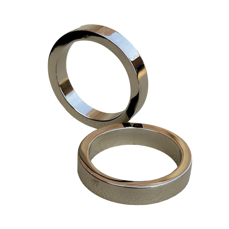 Living Ideas Solid Brass Silver Plated Round Paperweight Set of