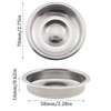 2PCS 58 MM Backflush Coffee Filter Trays Stainless Steel Filter