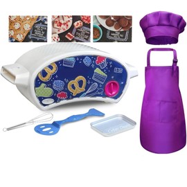 Easy to Bake Ultimate Oven Baking Bundle (Oven + 3 Mixes + Purple Apron, Chefs Hat & Whisk) for Kids 8yrs and Up