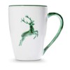 GMUNDNER KERAMIK Supermax Breakfast Cup Capacity 0.5 Litres Green Deer