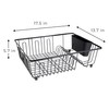 Smart Design Dish Drainer Rack Large -Includes Moveable Cutlery Cup