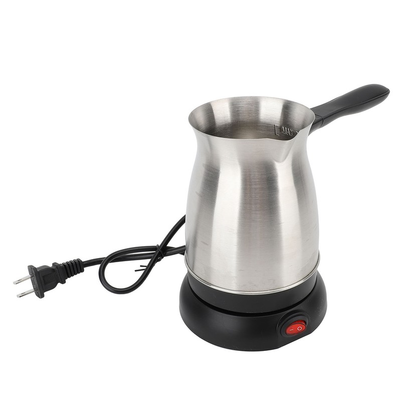 Electric Coffee Pot Ergonomic Handle 600ML Stainless Steel Turkish Coffee
