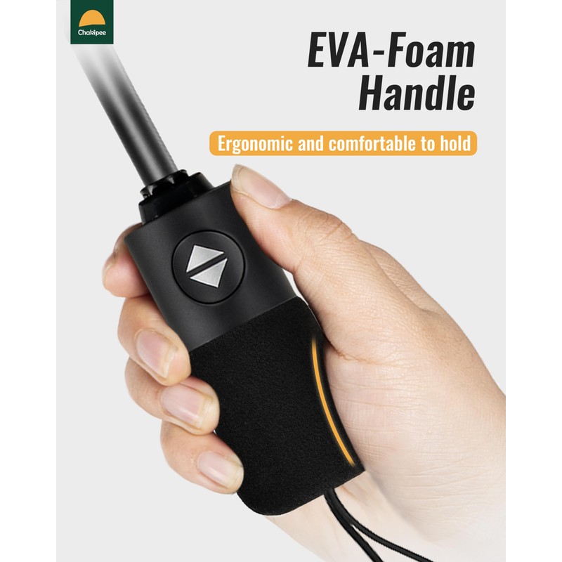 Chakipee Compact Automatic Umbrella For Men and Women Windproof 8