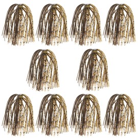 EMSea Pack of 10 Fishing Umbrella Skirts Spinnerbait Replacement Fishing Skirt 88 Pieces Fishing Jigs Spinner Baits Bait 64 x 0.7 mm 88 Pieces (Green Dots)