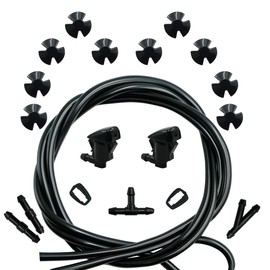 EDIETH 85381-AE020, 58118, 53326-08010 Windshield Washer Nozzles&Clips,for Toyota Sienna 2004 2005 2006 2007 2008 2009 2010 for Toyota Solara 2004 2005 2006 2007 2008