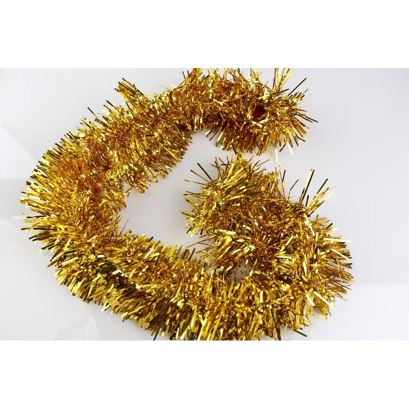 5 x Christmas Tinsel Thin Xmas Garland Tree Decorations -