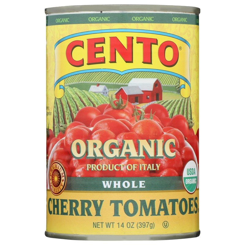 Cento Organic Cherry Tomatoes 14 oz, Pack of 4