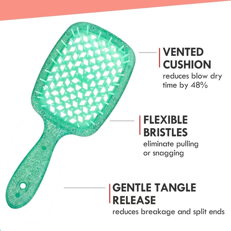 2PCS Hair Brush for All Wet Hair or Dry Hair,