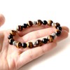 Gold Stone Natural Stone Power Stone Bracelet, AAA Tiger Eye,