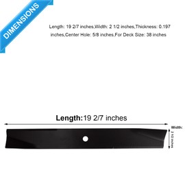 Dibanyou Lawn Mower Deck Blades for Toro 14-4889 14-7799 79-3060 79-3061 79-1720 38" Cut Deck 16-38XL 16-38HXL 2 Pack