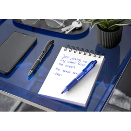 FABER-CASTELL 205013 Poly Ball View Admiral Blue Ballpoint Pen with Interchangeable XB Refill, Indelible