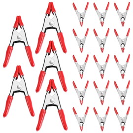 WORKPRO 20-Piece Steel Spring Clamp Set, 15pc 3/4" clamps, 5pc 1" clamps for Wood Working, DIY, Photo Studio Backdrops Backgrounds, W001401A