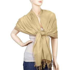 Falari Women's Soft Solid Color Pashmina Shawl Wrap Scarf 80" X 27"
