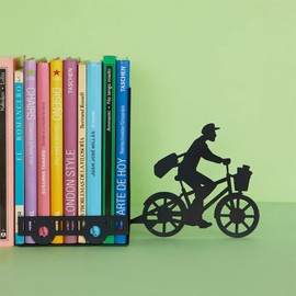 Balvi Bookend Postman Black colour Decorative Metal