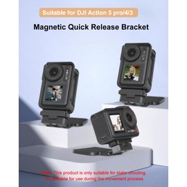 JOLOESLOS Magnetic Stand Base for DJI Osmo Action 5 Pro/4/3, Multi-Function Quick Release Magnet Desktop Mount Holder Adjustable Action 5 Pro Accessories