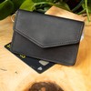 BAWAKO Leather Card Case, Wallet RFID Protection, Key Ring, Portable