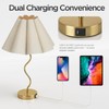 Fengarolam Touch Control Table Lamp with USB Ports, 22” Tall