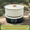 Portable Induction Cooktop with 2-Qt Pot - 650W Fast Heating,