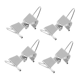 COHEALI 4pcs Canvas Clip Stainless Steel Clips Picture Holders Metal Brackets Wet Canvas Clips Hold Canvas Clip Stainless Steel Painting Frame Clip Artist Art Clamps Painting Clips Metal
