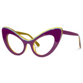 VOOGLAM Red Cat Eye Blue Light Blocking Glasses, Fashion Eyeglasses Frame for Women Anti Eyestrain & UV…