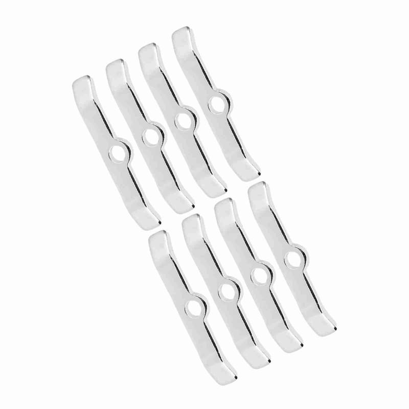 8pcs Chrome Valve Cover Hold-Down Tabs Spreader Bars Fit for