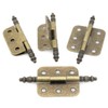 8 PCs Vintage Antique Brass Flap Hinges with Lengthened Axis
